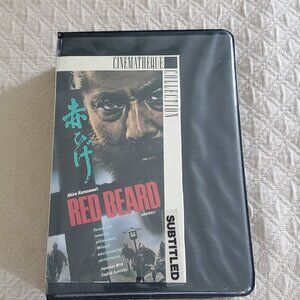 Akira Kurosawa's Red Beard 1965 VHS Tape Subtitled Cinematheque Collection Video